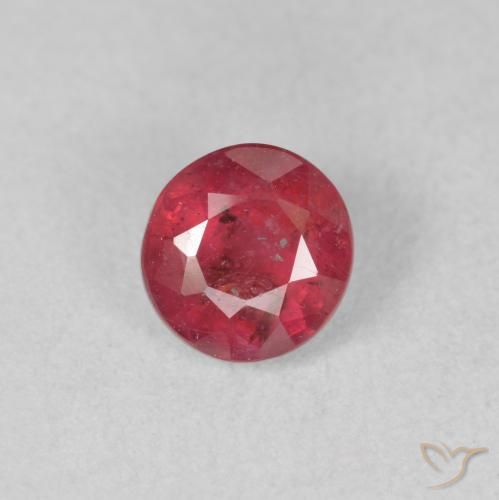 1.45ct Natürlicher Mittelrot Rubin, Runden, VS-SI