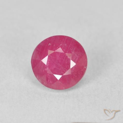 1.79ct Natürlicher Mittelrot Rubin, Runden, VS-SI