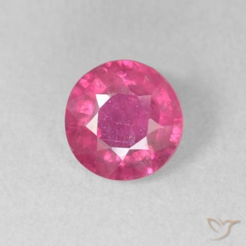 1.32ct Natürlicher pink Rubin, Runden, VS-SI