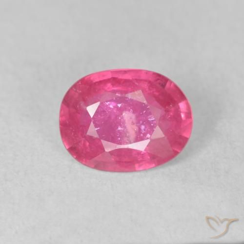 1.47ct Natürlicher Tiefes Magenta Rubin, Oval, VS-SI
