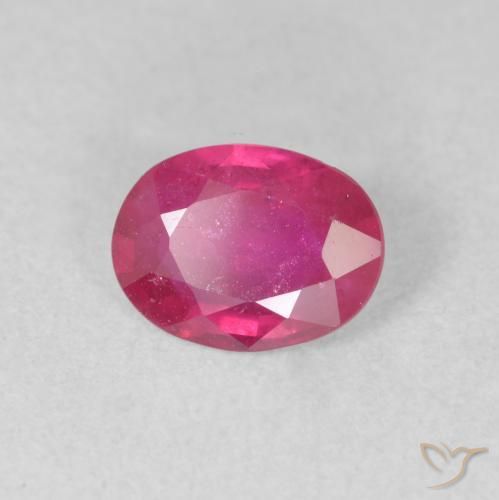 9,17 ctw natürlicher rötlich-rosa Rubin, Oval, VS-SI