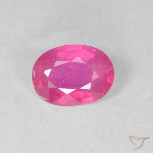 1.26ct Natürlicher pink Rubin, Oval, VS-SI