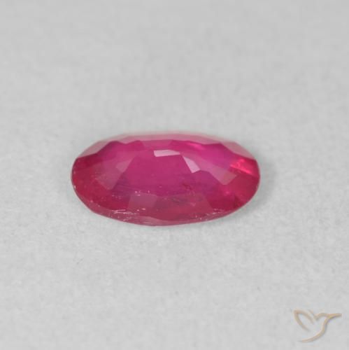 9,17 ctw natürlicher rötlich-rosa Rubin, Oval, VS-SI