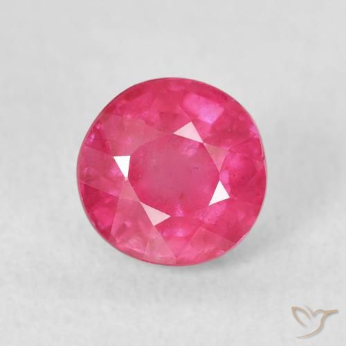 1.79ct Natürlicher Mittelrosa Rubin, Runden, VS-SI