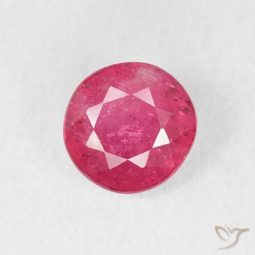 1.18ct Natürlicher pink Rubin, Runden, VS-SI