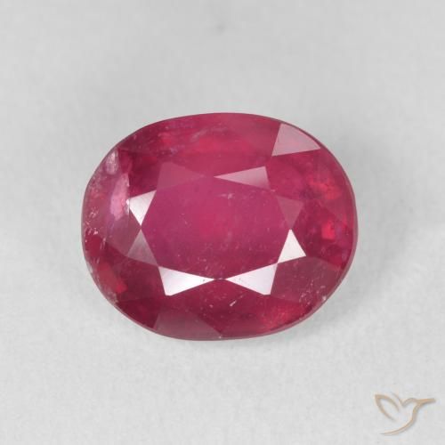 3.36ct Natürlicher Tiefrot Rubin, Oval, VS-SI