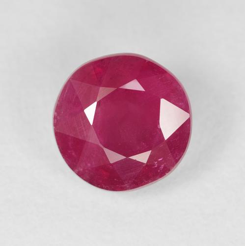 3.37ct Natürlicher Mittelrot Rubin, Runden, VS-SI