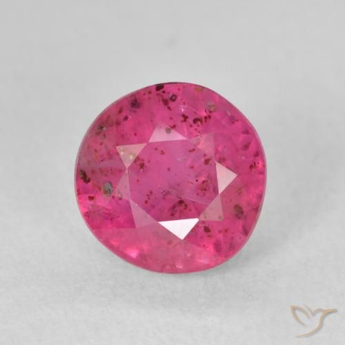 3.19ct Natürlicher rötlich-rosa Rubin, Runden, VS-SI