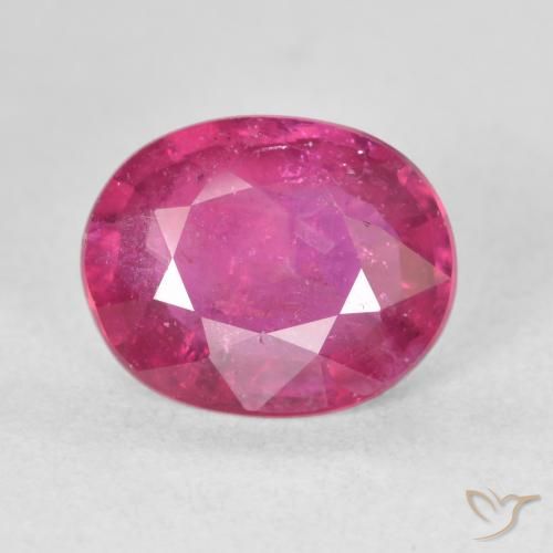 3.05ct Natürlicher Rosaig-rot Rubin, Oval, VS-SI