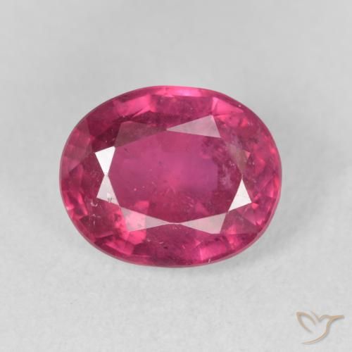 3.59ct Natürlicher Hellrot Rubin, Oval, VS-SI