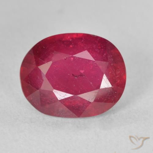 3.60ct Natürlicher Marmelade Rot Rubin, Oval, VS-SI