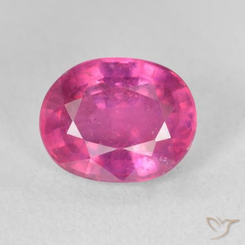 3.90ct Natürlicher Tiefes Magenta Rubin, Oval, VS-SI