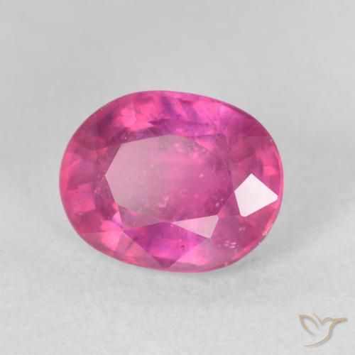 9,17 ctw natürlicher Tiefes Magenta Rubin, Oval, VS-SI