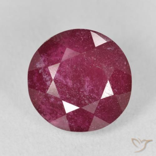 6.04ct Natürlicher tiefrot Rubin, Runden, VS-SI