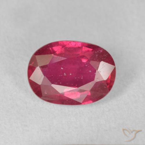 1.73ct Natürlicher Rosaig-rot Rubin, Oval, VS-SI