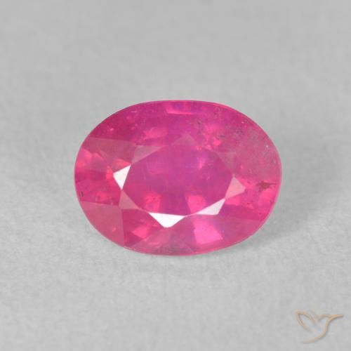 1.76ct Natürlicher pink Rubin, Oval, VS-SI