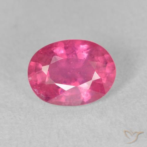 1.76ct Natürlicher Mittelrosa Rubin, Oval, VS-SI
