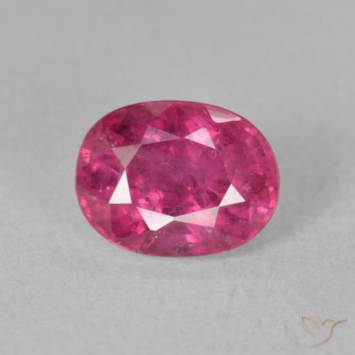 2.04ct Natürlicher Tiefes Magenta Rubin, Oval, SI