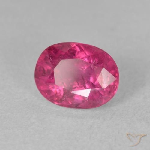9,17 ctw natürlicher Tiefes Magenta Rubin, Oval, SI