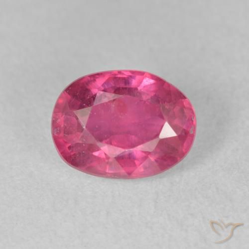 1.87ct Natürlicher Dunkelpink Rubin, Oval, VS-SI