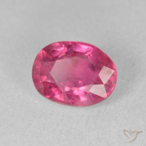 9,17 ctw natürlicher Dunkelpink Rubin, Oval, VS-SI