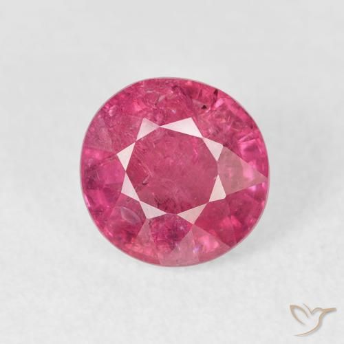1.95ct Natürlicher rötlich-rosa Rubin, Runden, VS-SI