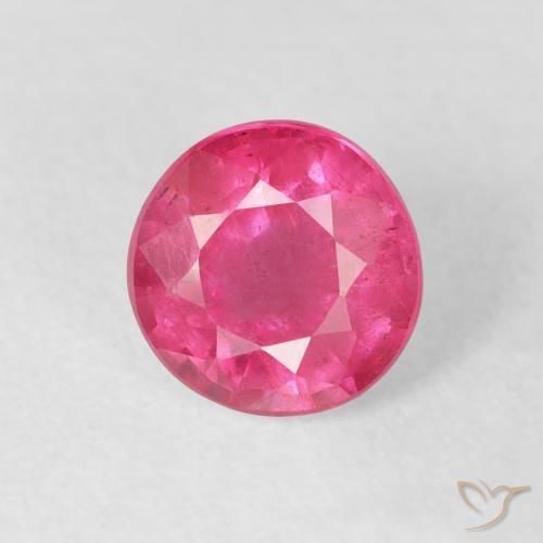 1.92ct Natürlicher Rosaig-rot Rubin, Runden, VS-SI