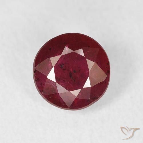 1.14ct Natürlicher Hellrot Rubin, Runden, VS-SI