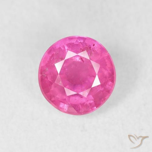 0.98ct Natürlicher pink Rubin, Runden, VS-SI