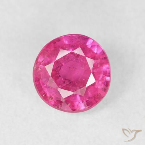 1.16ct Natürlicher Tiefes Magenta Rubin, Runden, VS-SI