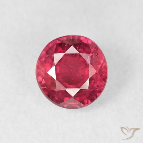 1.36ct Natürlicher Mittelrot Rubin, Runden, VS-SI