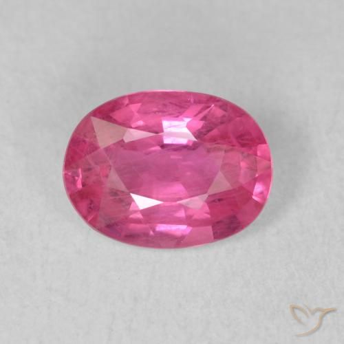 1.50ct Natürlicher rötlich-rosa Rubin, Oval, VS-SI
