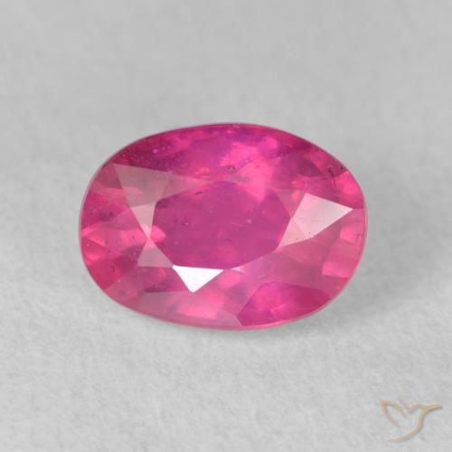 2.20ct Natürlicher Medium Dark-Pink Rubin, Oval, VS-SI