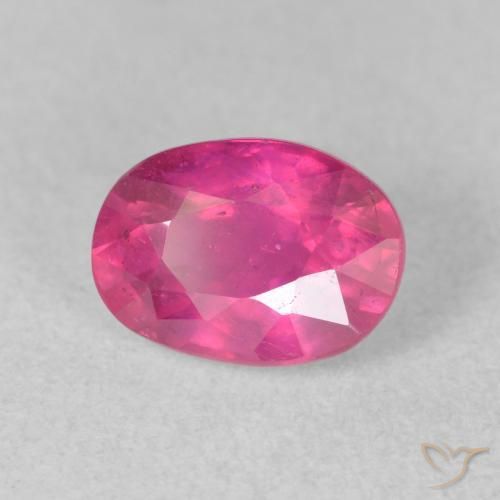 9,17 ctw natürlicher Medium Dark-Pink Rubin, Oval, VS-SI