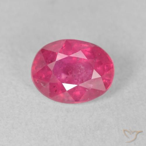 1.53ct Natürlicher Mittelrosa Rubin, Oval, VS-SI