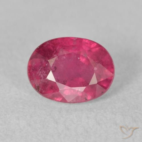 2.05ct Natürlicher Rosaig-rot Rubin, Oval, VS-SI
