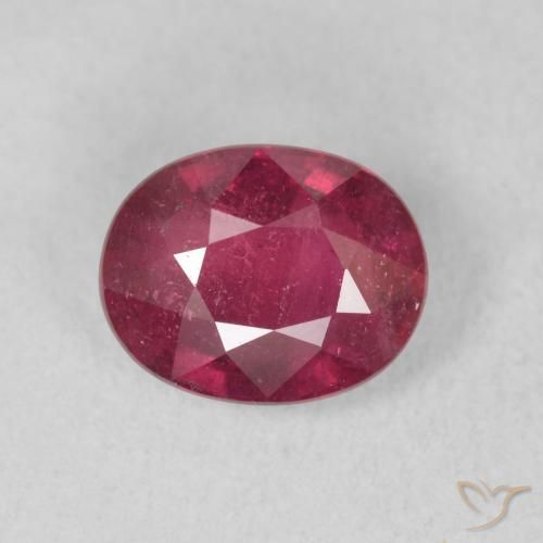 1.78ct Natürlicher Tiefrot Rubin, Oval, VS-SI