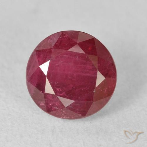2.74ct Natürlicher Marmelade Rot Rubin, Runden, VS-SI
