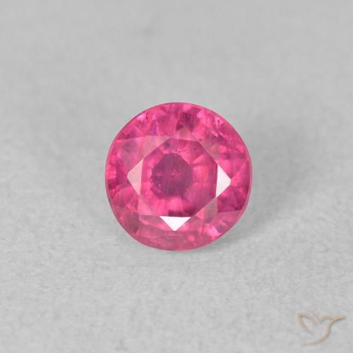 0.90ct Natürlicher pink Rubin, Runden, VS-SI