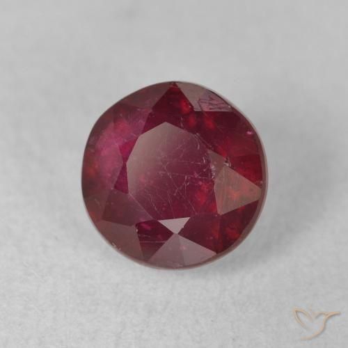 9,17 ctw natürlicher Weinrot Rubin, Runden, VS-SI