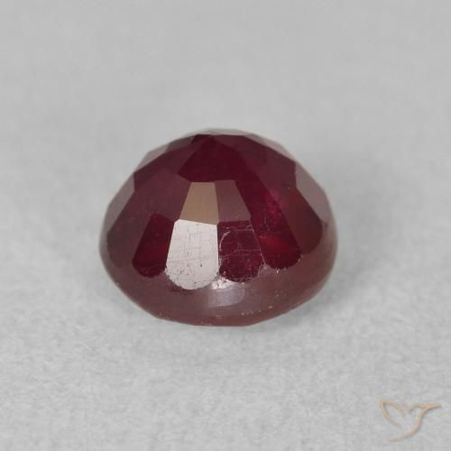 9,17 ctw natürlicher Weinrot Rubin, Runden, VS-SI