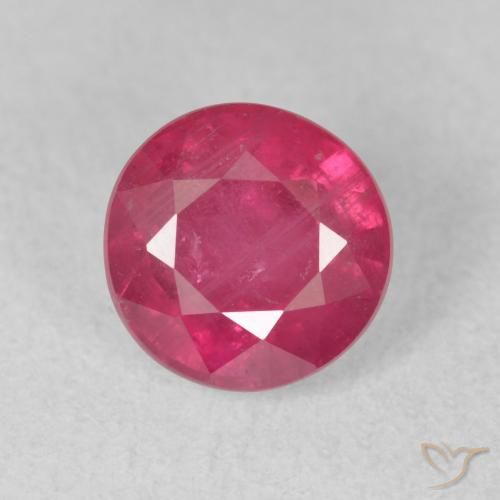 2.20ct Natürlicher rötlich-rosa Rubin, Runden, VS-SI