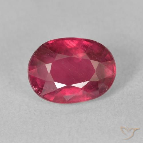 2.01ct Natürlicher Medium Dark-Red Rubin, Oval, VS-SI