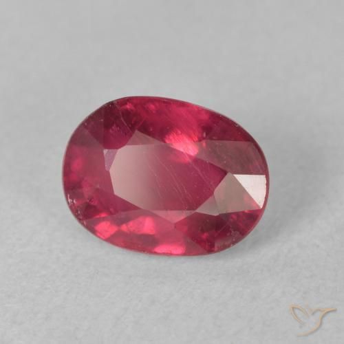 9,17 ctw natürlicher Medium Dark-Red Rubin, Oval, VS-SI