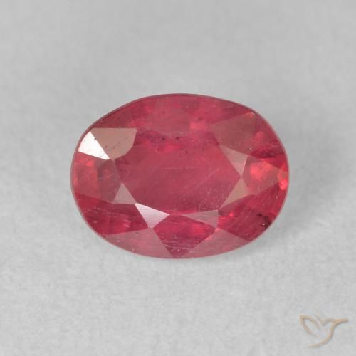 2.05ct Natürlicher Rosaig-rot Rubin, Oval, VS-SI