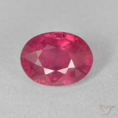 2.03ct Natürlicher rötlich-rosa Rubin, Oval, VS-SI