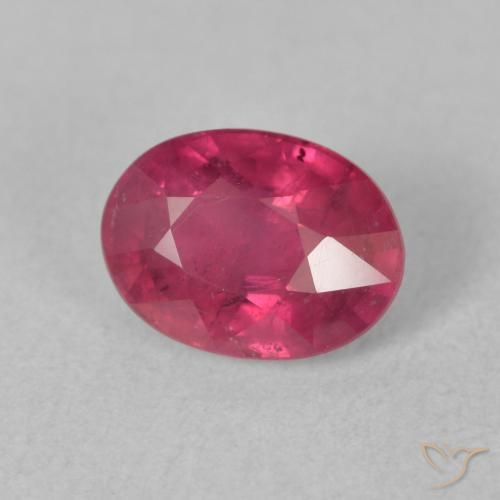 9,17 ctw natürlicher rötlich-rosa Rubin, Oval, VS-SI