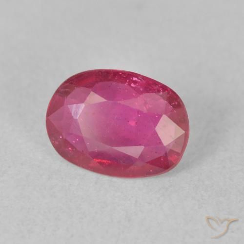 9,17 ctw natürlicher rötlich-rosa Rubin, Oval, VS-SI