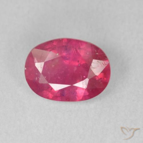 1.57ct Natürlicher Mittelrot Rubin, Oval, VS-SI