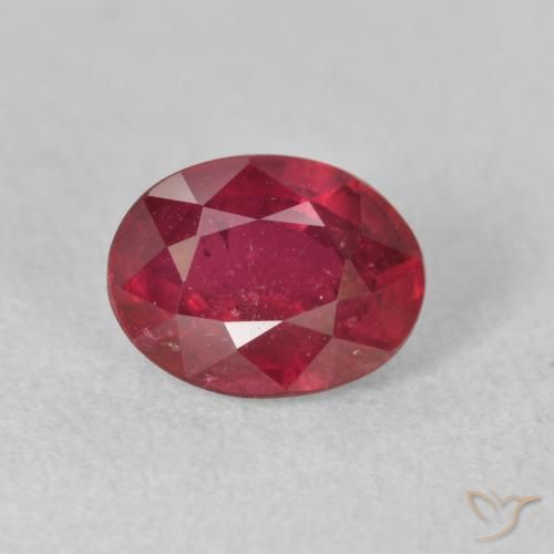 1.94ct Natürlicher dunkelrot Rubin, Oval, VS-SI